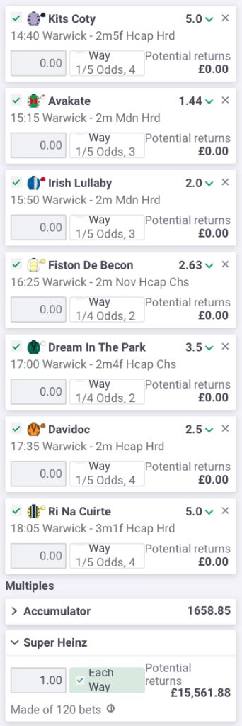 what is super heinz on william hill|Iba pa.